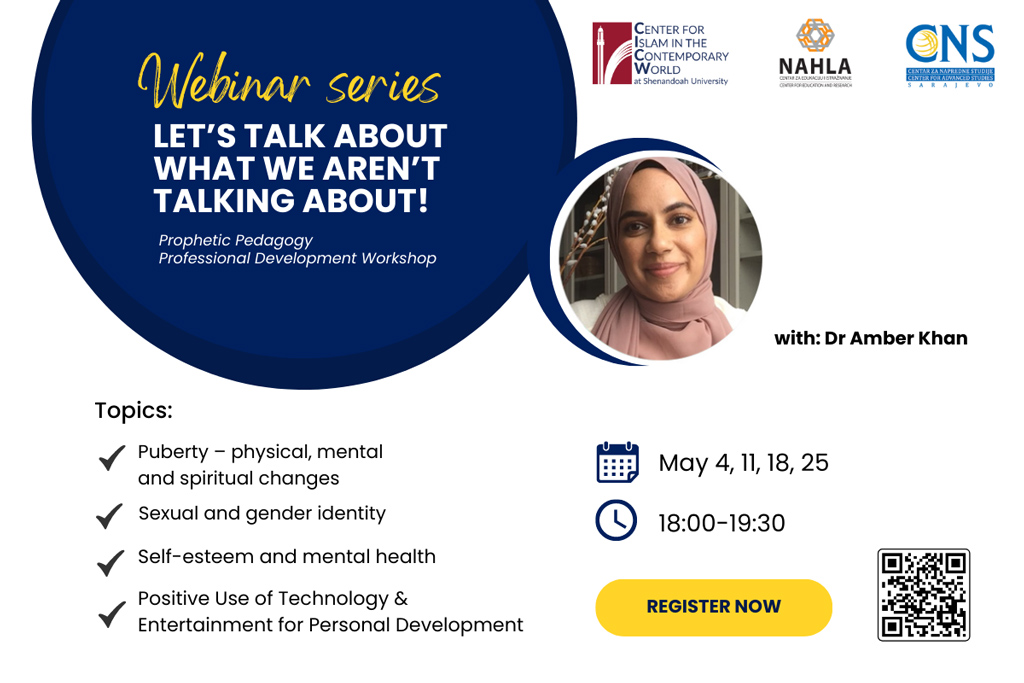 Ciklus webinara s dr. Amber Khan / Series of webinars with Dr Amber Khan